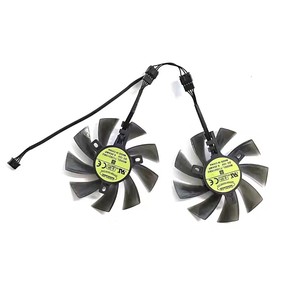 สำหรับเอ็กซ์เอฟเอ็กซ์ ราเดอน RX460 <span class=keywords><strong>470</strong></span> 470D 474 480 แบล็ค วูล์ฟกราฟิกการ์ดพัดลมทดแทน - Product Image 5