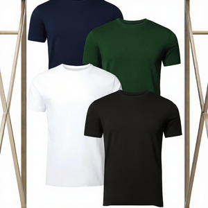 เสื้อยืดเจอร์ซีย์ผ้าฝ้าย 100% คุณภาพสูงสำหรับผู้หญิงและผู้ชาย พิมพ์ลายแบบ Discharge เป็นมิตรกับสิ่งแวดล้อม ไม่ยับง่าย ดีไซน์เรียบง่าย ขายส่ง - Product Image 3