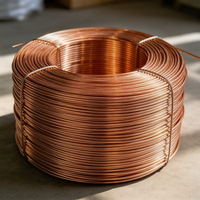 Cable de Cobre Puro al 99.99%, 0.1mm-25mm, Cable Eléctrico de Cobre Desnudo de Alta Conductividad para Transformadores y Bobinados de Motores