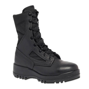 TSB21-5  Promoción de Stock  Botas de Combate de Cuero Negro Liso DMS - Product Image 4