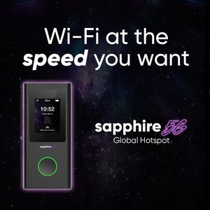 TravelWifi Sapphire 5G โมบายฮอตสปอต 5G ไตรแบนด์ พกพาสะดวกสำหรับการเดินทาง พร้อมหน้าจอสัมผัสขนาดใหญ่ - Product Image 4