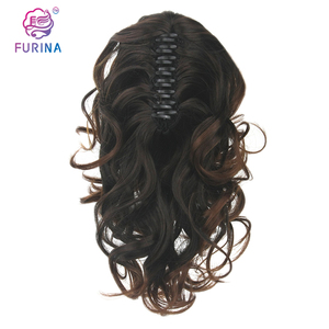 Furina Venta caliente mujeres blancas resistente al calor sintético 613 # rubio con extensiones de cabello de cola de caballo de garra - Product Image 1