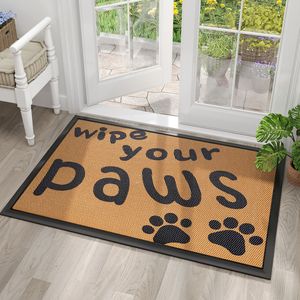 Tapis de sol extérieur en PVC antidérapant personnalisable, tufté lavable, motif fantaisie, <span class=keywords><strong>paillasson</strong></span> de porte d'entrée, technique de tissage plat - Product Image 4