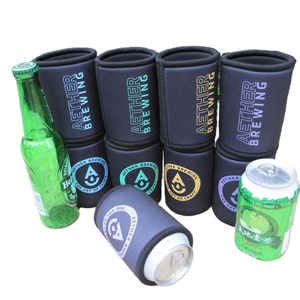 Versatile Neoprene Stubby Holder for Beer <b>Cool</b> Party or <b>Bar</b> Cooler Bag with Letter Pattern - Product Image 5