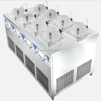 Máquina Comercial de Helados de 8 Cilindros, Máquinas para Hacer Gelato Congelado con Compresor de 8 Marcas para Heladería