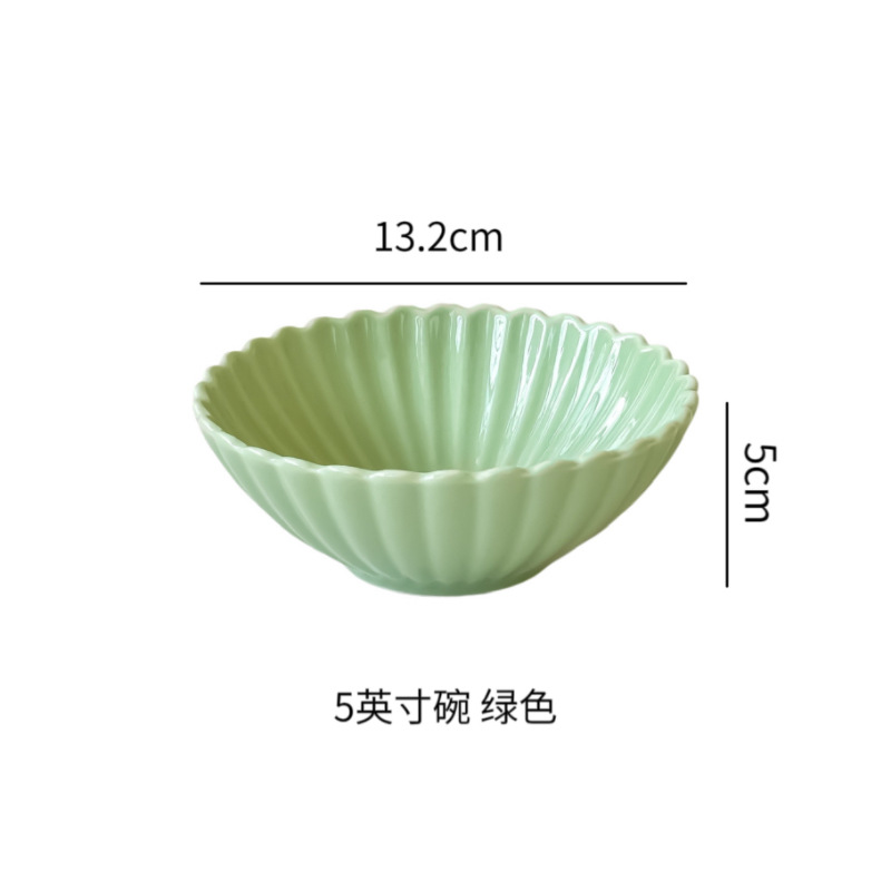 5 inch green bowl