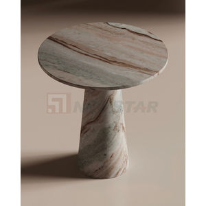 Newstar โต๊ะข้างโต๊ะกาแฟหินอ่อนสีฟ้าหินอ่อนหรูหราเฟอร์นิเจอร์สไตล์ทันสมัย - Product Image 2