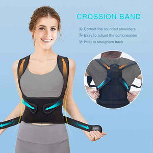 Cinta Corretora de Postura Ajustável LOGO para Correção de Postura, Correção de Ombros Arqueados, Correção de Postura para Costas, Neoprene Preto - Product Image 3