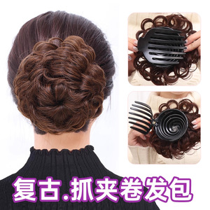 Peluca estilo Cheongsam con moño, color de cabello natural, para cualquier forma de rostro, alambre resistente a altas temperaturas, tratamiento manual JDH01 - Product Image 4