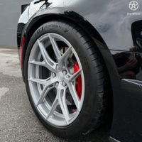 Rines Deportivos de Aleación de Aluminio Forjado Monobloque DW de 18, 19, 20, 22 y 24 Pulgadas con Borde Plateado Pulido para BMW M4 M5 Audi RS5 RS7 S4