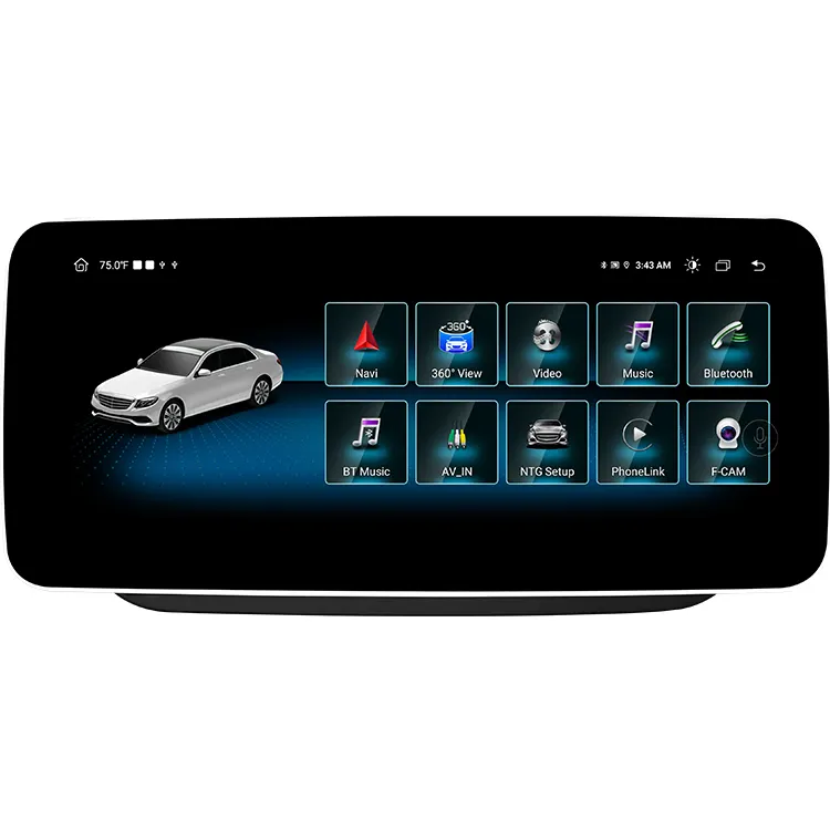 12.3 pouces 10.25 Android 12 Navigation GPS autoradio stéréo écran Mirrorlink pour Benz classe B W245 W246 B180 B200 B220 B260