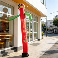 Danseur gonflable publicitaire en forme de hot-dog, hamburgers, pizza, ou autres aliments, pour la publicité aérienne