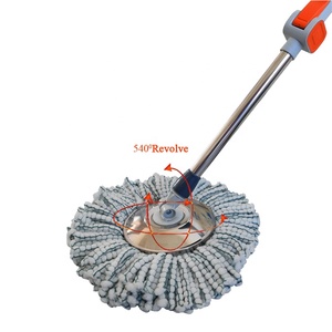 Imaxx Dễ Dàng Lau <span class=keywords><strong>360</strong></span> Quay Quay Ma Thuật Cho Sàn Làm Sạch Thép Xử Lý Với Kim Loại Giỏ Cho Nhà Và Xe Nhà Bếp Sử Dụng - Product Image 4