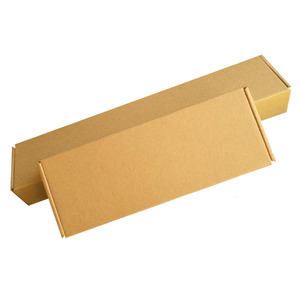 Customized extra hard colorful long rectangle white cardboard kraft paper corrugated universal mailer box