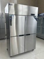 Bac de service isotherme double porte robuste Startos pour réfrigérateur-congélateur, refroidissement par air, idéal pour boulangerie, café, pizzeria