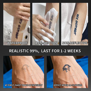 <span class=keywords><strong>Tatouage</strong></span> temporaire Little Dragon Collective, <span class=keywords><strong>poupée</strong></span> Daruma, <span class=keywords><strong>tatouage</strong></span> semi-permanent, imperméable, dure 2 semaines, <span class=keywords><strong>tatouage</strong></span> à base de plantes pour le doigt - Product Image 5