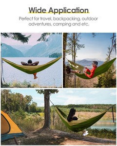 Ngoài trời di động Trọng lượng nhẹ 210t <span class=keywords><strong>Nylon</strong></span> Cây treo võng cắm trại với muỗi <span class=keywords><strong>Net</strong></span> - Product Image 5