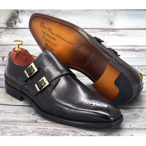 Nouvelles chaussures habillées pour hommes en cuir, style anglais, à bout pointu, modèle Brookes, chaussures en cuir rétro. - Product Image 6