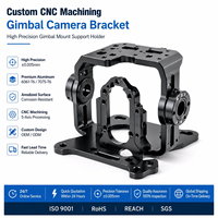 Support de caméra en aluminium usiné CNC sur mesure, support de montage de cardan de haute précision
