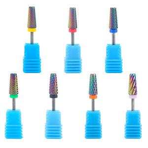 Brocas de Carburo de Tungsteno con Diamantes de Colores para Uñas Acrílicas, Herramientas de Manicura para Eliminar Cutículas - Product Image 3