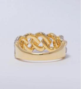 Anillo de Diamantes Moissanite de Plata de Ley 925, Estilo Hip Hop, Joyería Fina Personalizada VVS para un Estilo Contemporáneo - Product Image 2