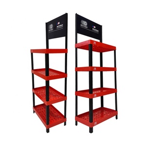 Dầu động cơ PP nhựa kệ trưng bày biểu tượng tùy chỉnh đa mục đích tầng thường vụ hiển thị đơn vị cho chất bôi trơn - Product Image 1