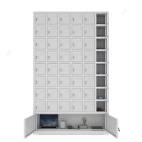 Armoire de rangement pour 84 téléphones portables, casier de charge pour étudiants, 60 portes avec porte transparente