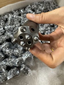 ดอกสว่านขนาด 32 มม./ดอกเจาะแบบกระดุม มี 6 หัว ปลายเรียว 12 องศา สำหรับงานเหมืองหิน รับผลิตตามแบบ OEM - Product Image 3