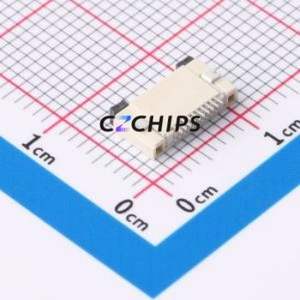 FPC-0.5FX-10PWCR-H20 FFC/FPC Connector SMD,P=0.5mm,Horizontal Mount Connector Flip Cover Type Bottom Contact 10P 0.5mm - Product Image 2