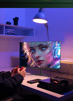 Monitor LCD para Juegos de 23.8 Pulgadas Full HD 1K 75HZ IPS LED con Retroiluminación, Tiempo de Respuesta de 1ms, 90% SRGB, Pantalla Ancha para PC