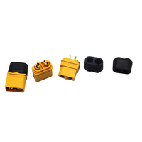 Konektor Adaptor Amass XT60H Male Female 2Pin Berlapis Emas untuk Koneksi Baterai Lithium Model Drone FPV RC