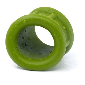 남성용 우수한 실리콘 수탉 반지 신축성 음낭 잠금 기능 페니스 링 사정을 지연하도록 설계 - Product Image 1