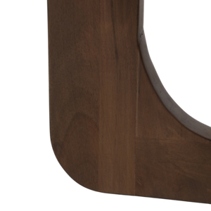 Tavolino da Caffè Minimalista Ovale con Piano in Marmo e Base in Legno, Arredamento per Soggiorno - Product Image 6