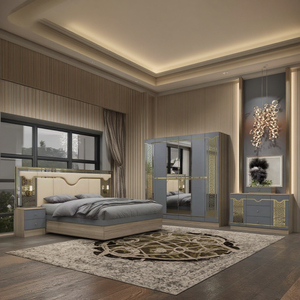 Hoàn Chỉnh Hiện Đại Bằng Gỗ Sang Trọng Khách Sạn Nội Thất Phòng Ngủ Set Với Khung Gỗ Giường Đôi Giá Rẻ Bán Buôn Vua Kích Thước Bộ Phòng Ngủ - Product Image 3