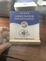 Carte NFC Google Review en français, Carte NFC Google Review en espagnol, Carte NFC Google Review