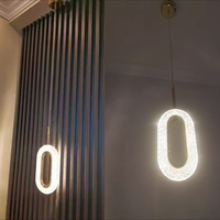 Lampe suspendue en cristal créative pour mariage, luminaires muraux suspendus modernes, lustre en cristal pour la maison et la décoration