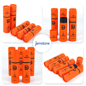 Thé rond cylindre boîte noir parfum bougie beauté cosmétique huile artisanat essentiel papier Tube emballage pour vêtements - Product Image 1