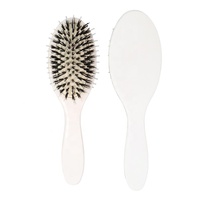 Brosse à perruque personnalisée ARLANY, poils de sanglier et nylon blancs, brosses à cheveux pour femmes, brosse à cheveux en bois pour extensions de cheveux