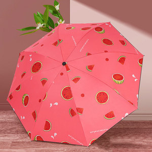 Parapluie pliant manuel anti-UV pour étudiants, motif fruits mignons, double usage soleil et pluie pour femmes - Product Image 5