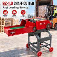 Machine à hacher le foin 9Z-1.0 avec bande transporteuse, hacheuse de paille électrique pour l'alimentation du bétail