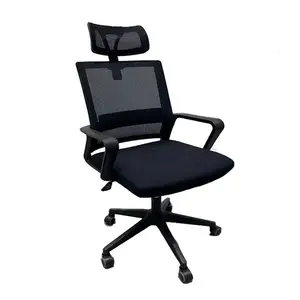 Fabricantes Cheap Staff Task Modern Cheap Middle Back Tecido Ergonômico Mesh Swivel Office Chair Para Home Office