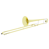 Bb Key Alto Trombone Gold Lacquer Brass Instruments Musical Instrument