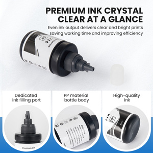 T7741 7741 T774 <span class=keywords><strong>774</strong></span> <span class=keywords><strong>Tinta</strong></span> de Pigmento DGT Negra Compatible Premium a Base de Agua para Recarga de Botellas para Impresora <span class=keywords><strong>Epson</strong></span> L605 - Product Image 3