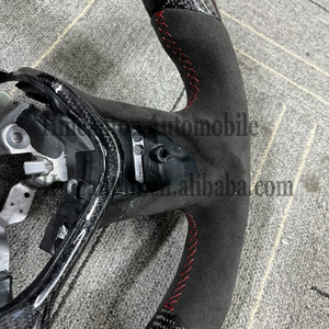 พวงมาลัยอัลแคนทาราทำจากคาร์บอนไฟเบอร์สำหรับ Infiniti พวงมาลัยรถยนต์ Q60 Q50 - Product Image 5