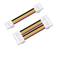 Connecteur de câble terminal unisexe mâle-femelle DC 1,25 mm rouge-noir pour alimentation, ventilateur de refroidissement, sèche-cheveux, modèle GH1.25mm, vente en gros