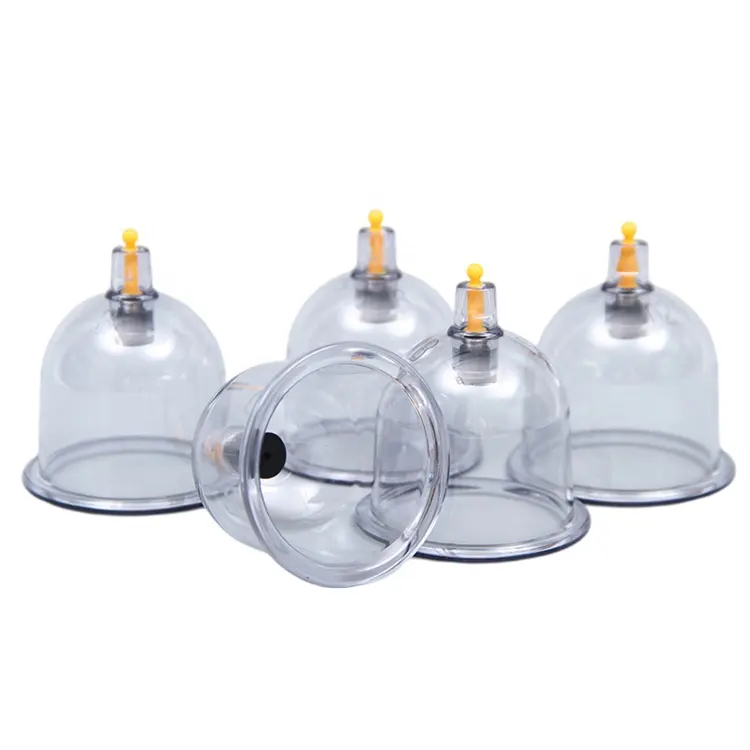 AS PS Series B Plastic Single Cups Hijama Vacuum Wet Cupping Therapy Massage Transparent Hijama Cupping Set