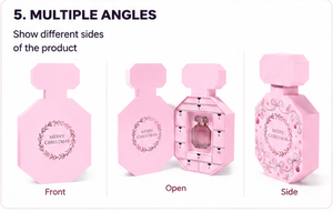 Luxury Perfume Bottle Shape Advent <b>Calendar</b> Box with Drawers Rigid Paperboard Christmas Mystery Box for Fragrance Packaging - Product Image 2
