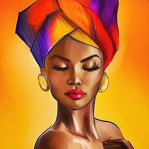 Peinture diamant 5D DIY pour la maison, motifs <span class=keywords><strong>de</strong></span> femmes noires africaines, broderie au point <span class=keywords><strong>de</strong></span> croix, mosaïque, diamants carrés AB pleine surface - Product Image 2