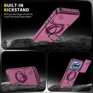เคสกันกระแทกพร้อมขาตั้งวงแหวน 360 องศา ป้องกันเลนส์ สำหรับ Nothing Phone 4a Pro 5G - Product Image 2