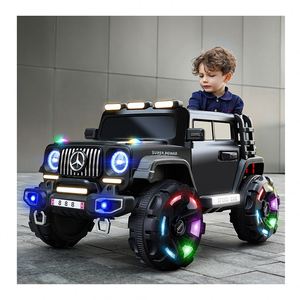 Auto Eléctrico para Niños de 4 Ruedas, Doble Motor Eléctrico, Luces LED, Reproductor de Música MP3, Arranque con un Botón - Product Image 1